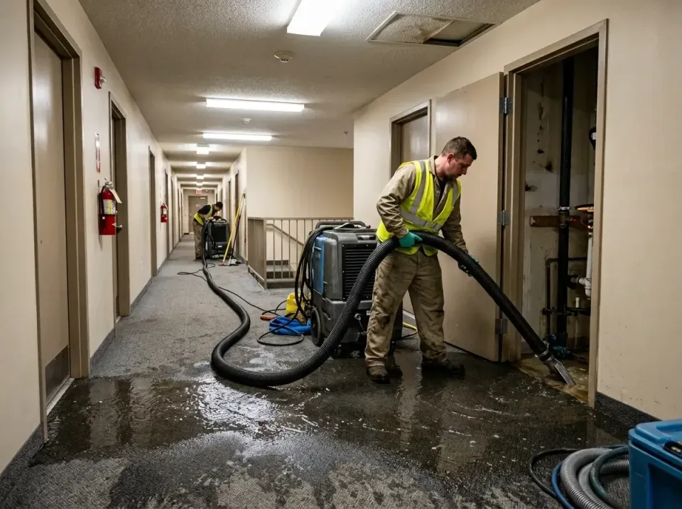multi-unit-apartment-hallway-f-005 — frequently asked questions, Emergency Burst Pipe Water Extraction & Removal in Point Ba…